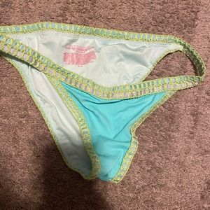 Victoria’s Secret green crochet swim bottoms